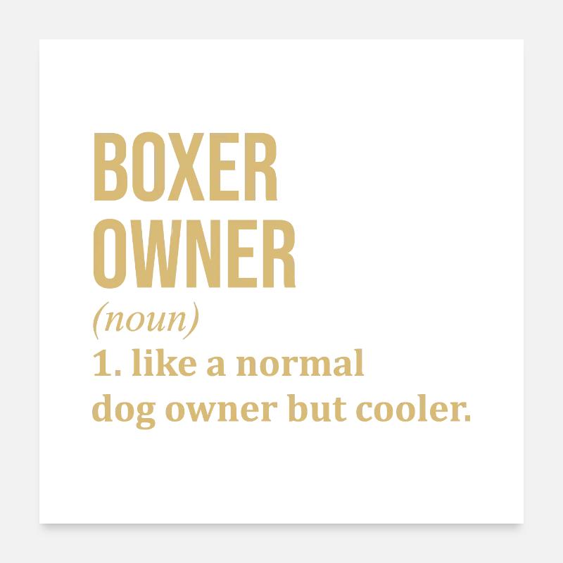 Boxeur Poster 60 x 60 cm