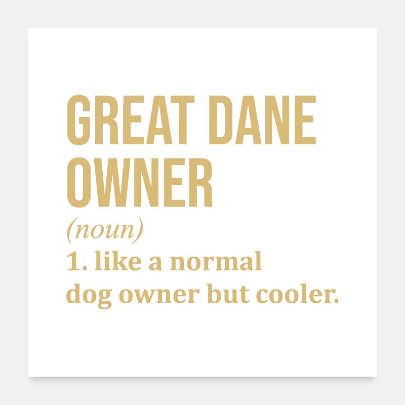 Dogue allemand Poster 60 x 60 cm