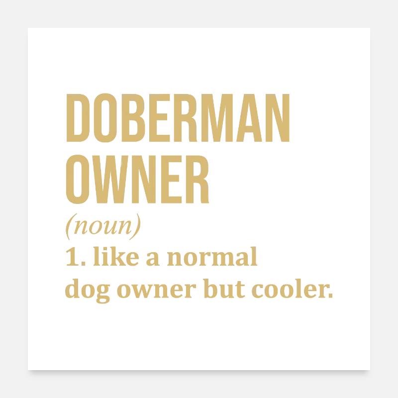 Doberman Poster 24" x 24" (60x60 cm)