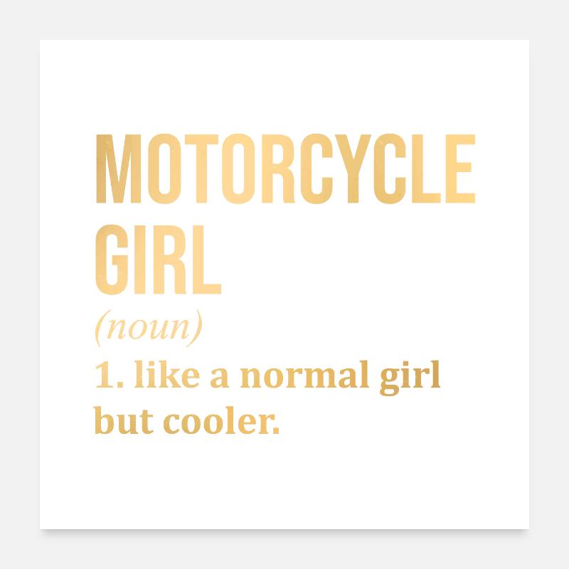 Motorrad Poster 60x60 cm