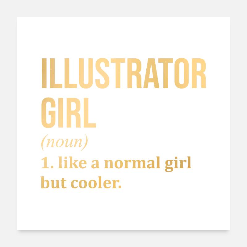 Illustrator Poster 24" x 24" (60x60 cm)