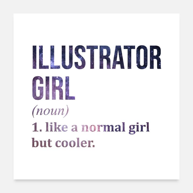 Illustrator Poster 60x60 cm