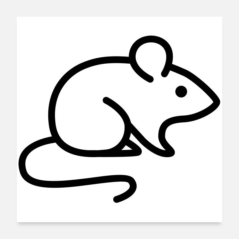 Maus Poster 60x60 cm