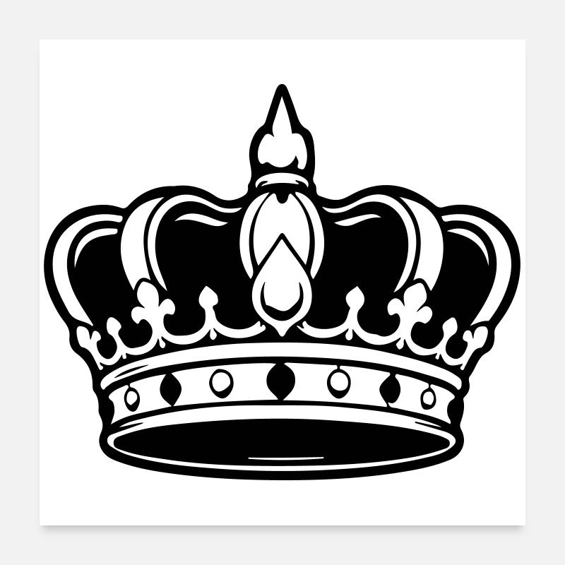 Krone Symbol Poster 60x60 cm