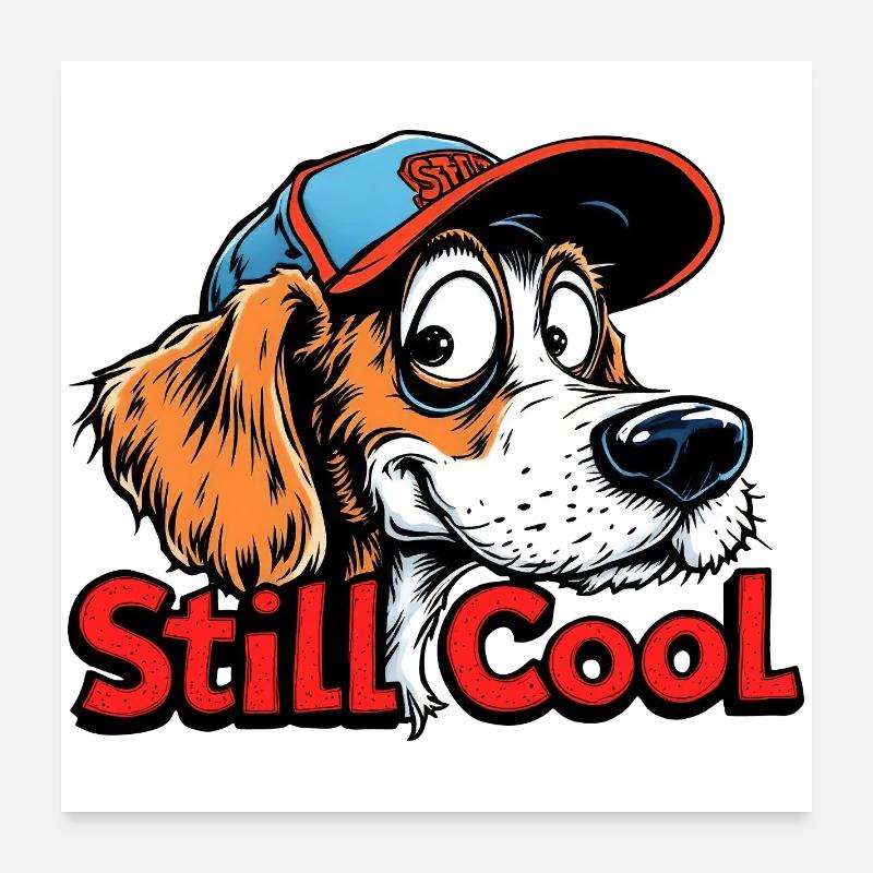 Still Cool Dog Poster 60x60 cm