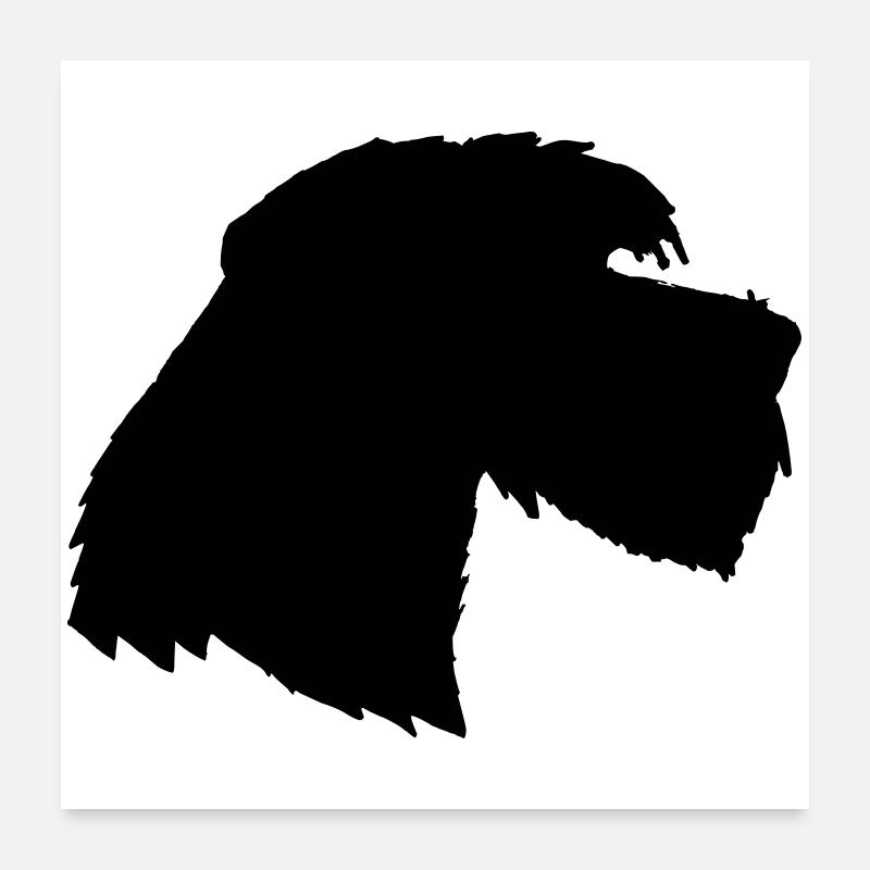 Dog Giant Schnauzer 3, Schnauzer schön Poster 24" x 24" (60x60 cm)