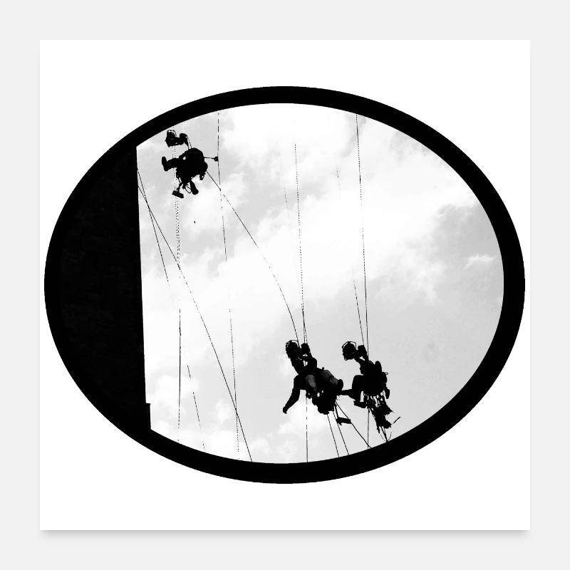 Bauarbeiter Poster 60x60 cm