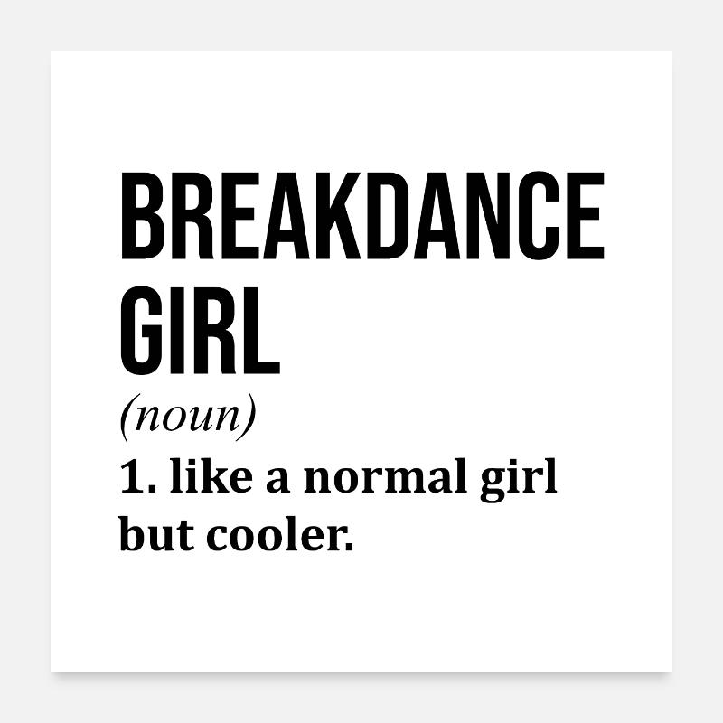 Breakdance Poster 60 x 60 cm
