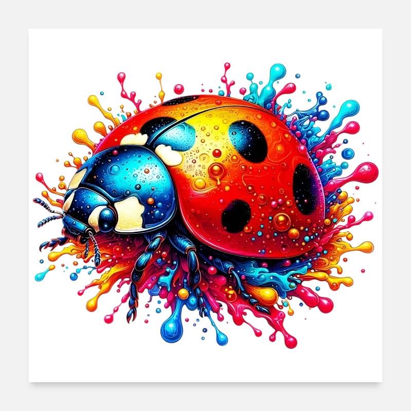Coccinelle Poster 60 x 60 cm