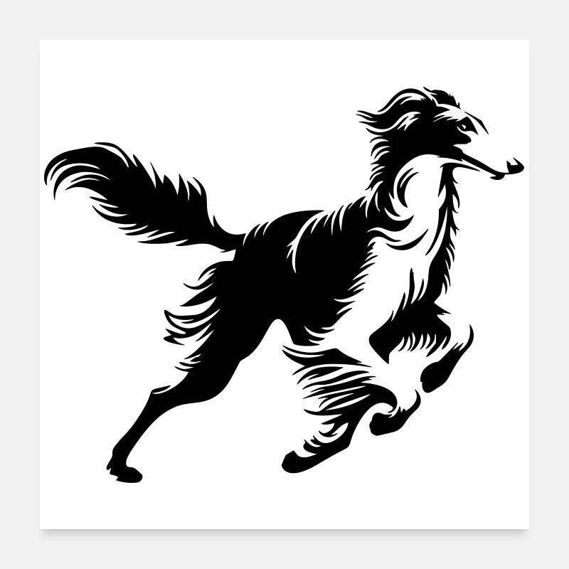 Borzoi Poster 24" x 24" (60x60 cm)