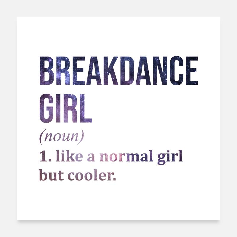 Breakdance Poster 60x60 cm