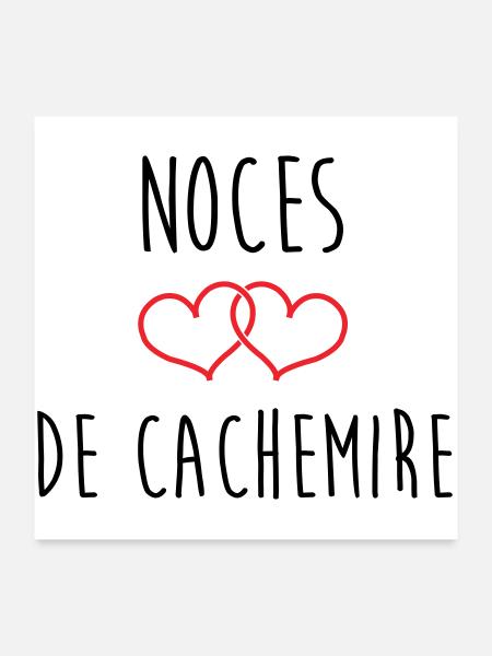 Cashmere wedding 47 years of marriage - Poster 24" x 24" (60x60 cm) - white - Front