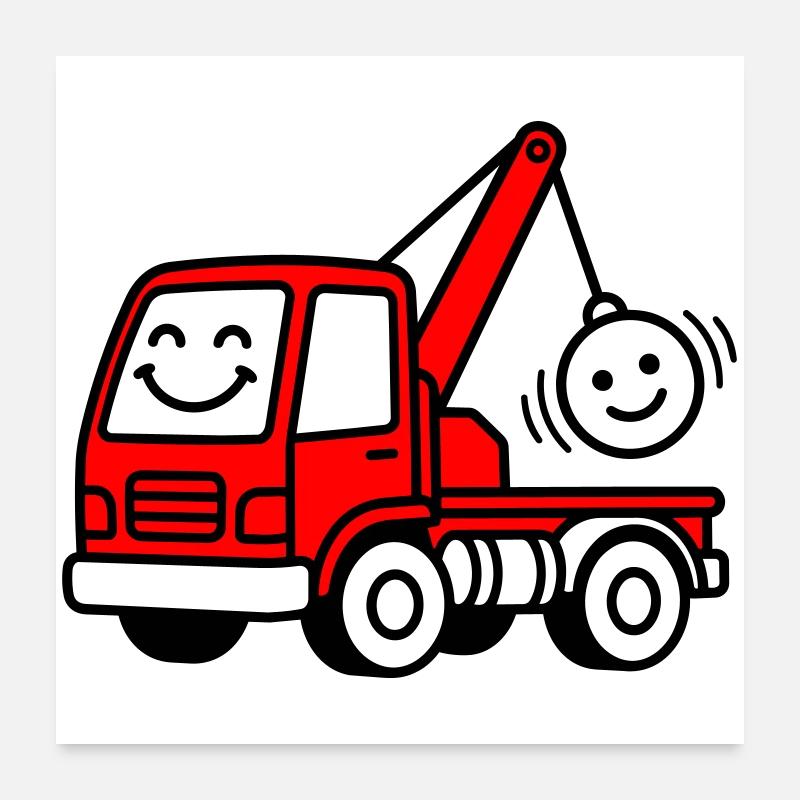 Scrap car children Poster 24" x 24" (60x60 cm)