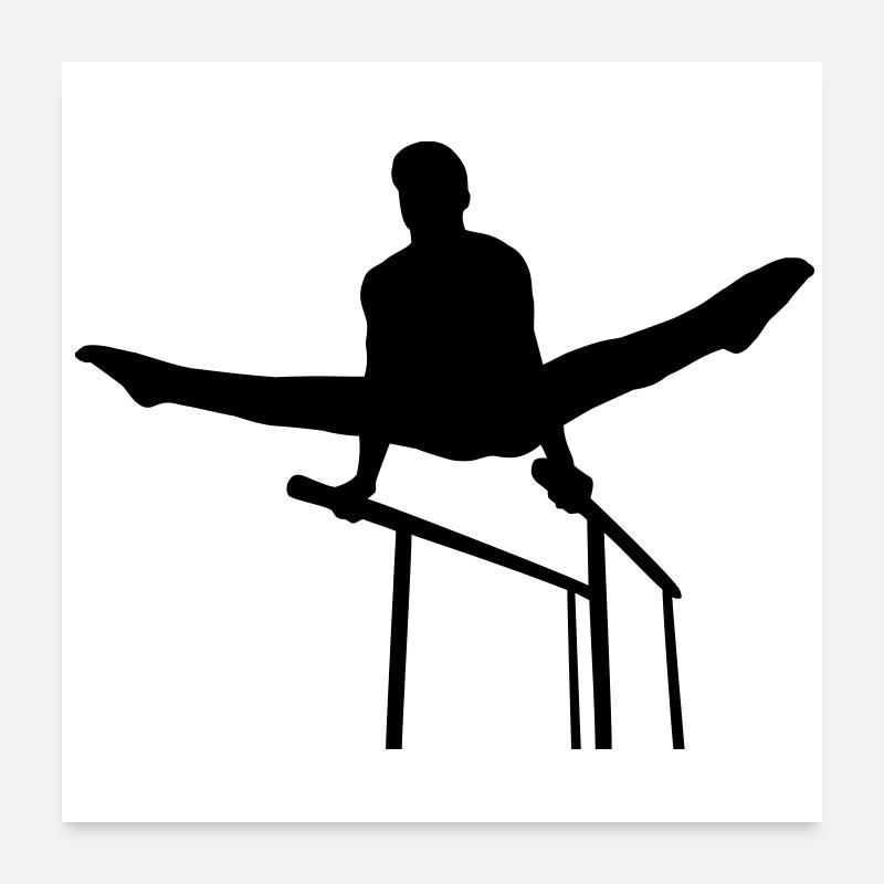 Gymnastics man Poster 24" x 24" (60x60 cm)