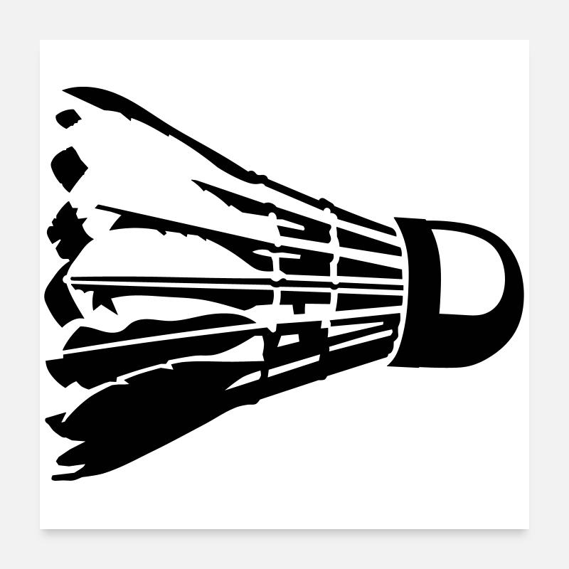 shuttlecock Poster 24" x 24" (60x60 cm)
