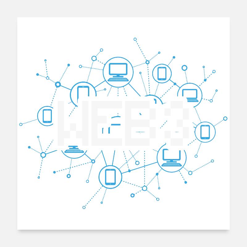 Web3 Poster 60x60 cm