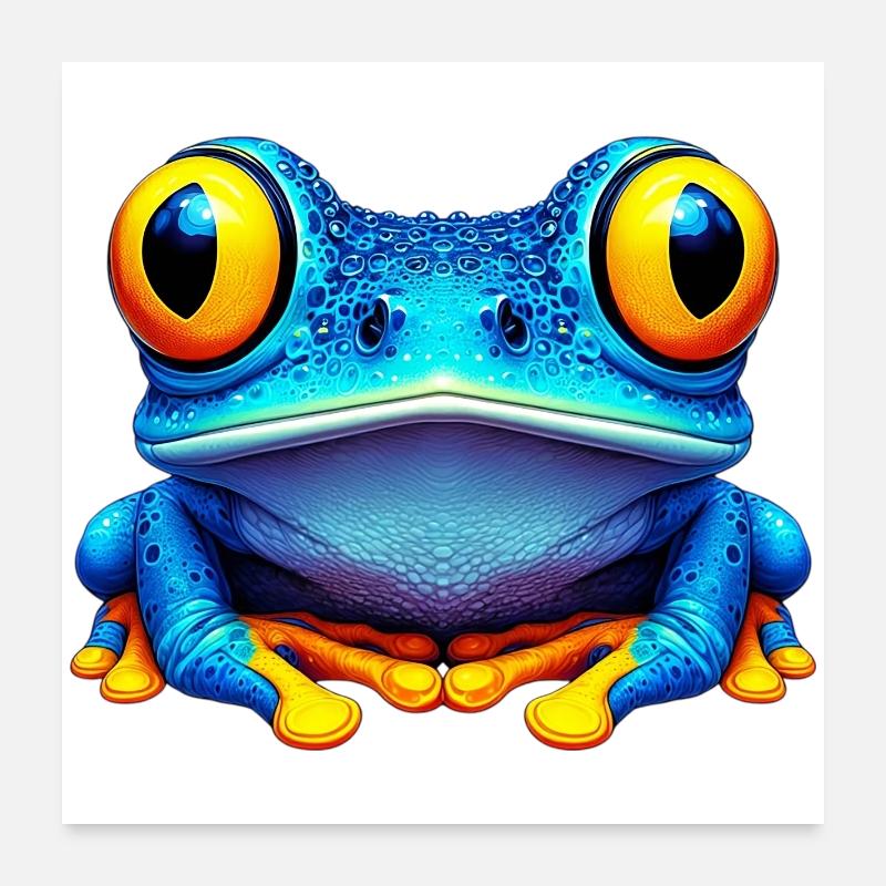 Grenouille Poster 60 x 60 cm