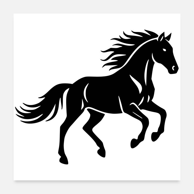 Pferd Poster 60x60 cm