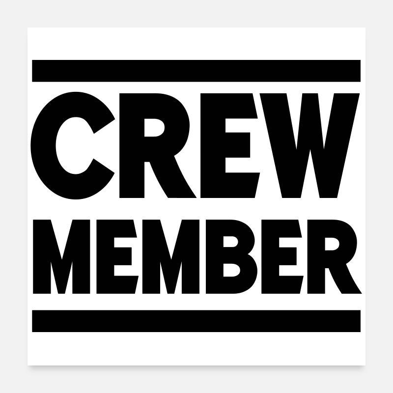 membre d’équipage Poster 60 x 60 cm