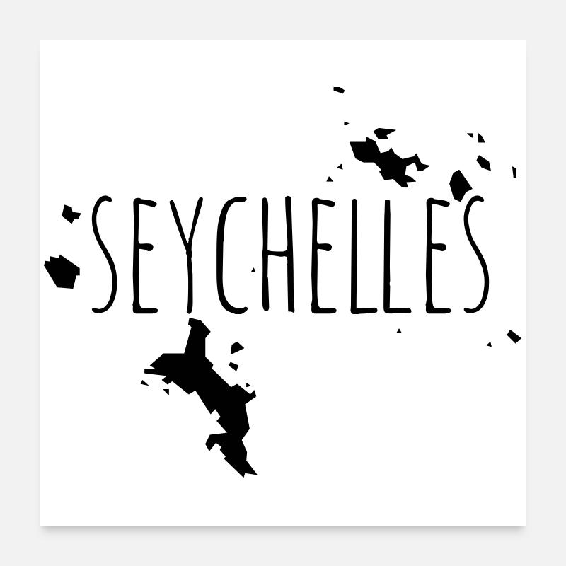 Seychelles Poster 60x60 cm