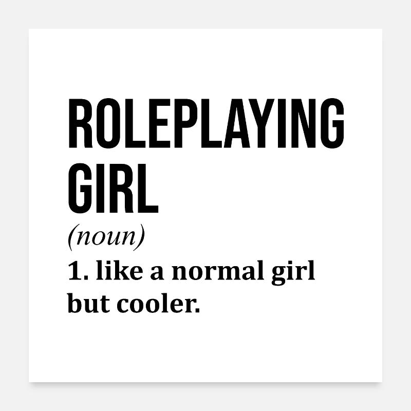 Jeu de rôle Poster 60 x 60 cm