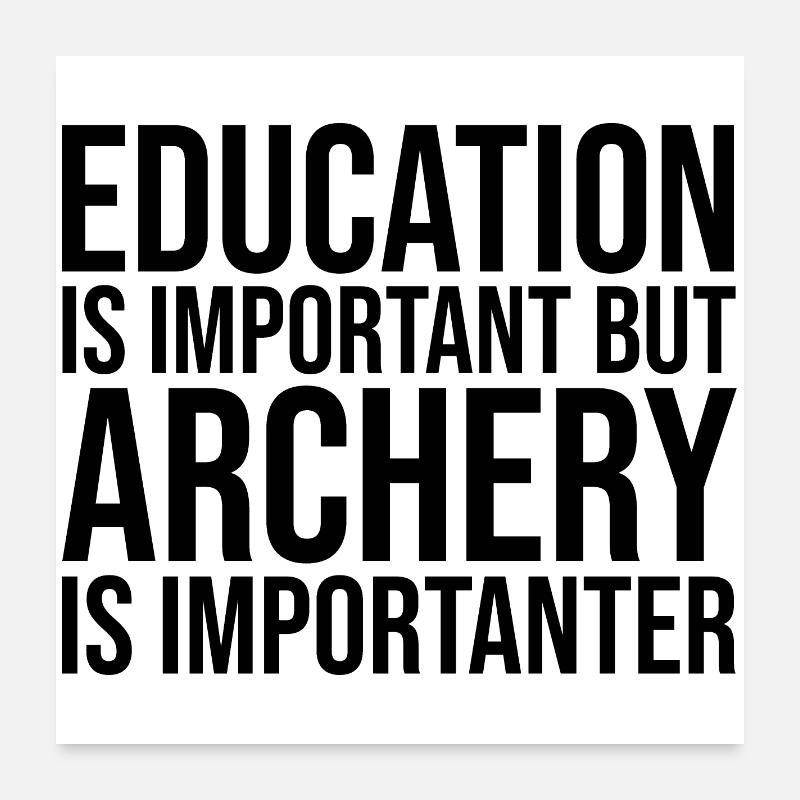 Bogenschießen Poster 60x60 cm
