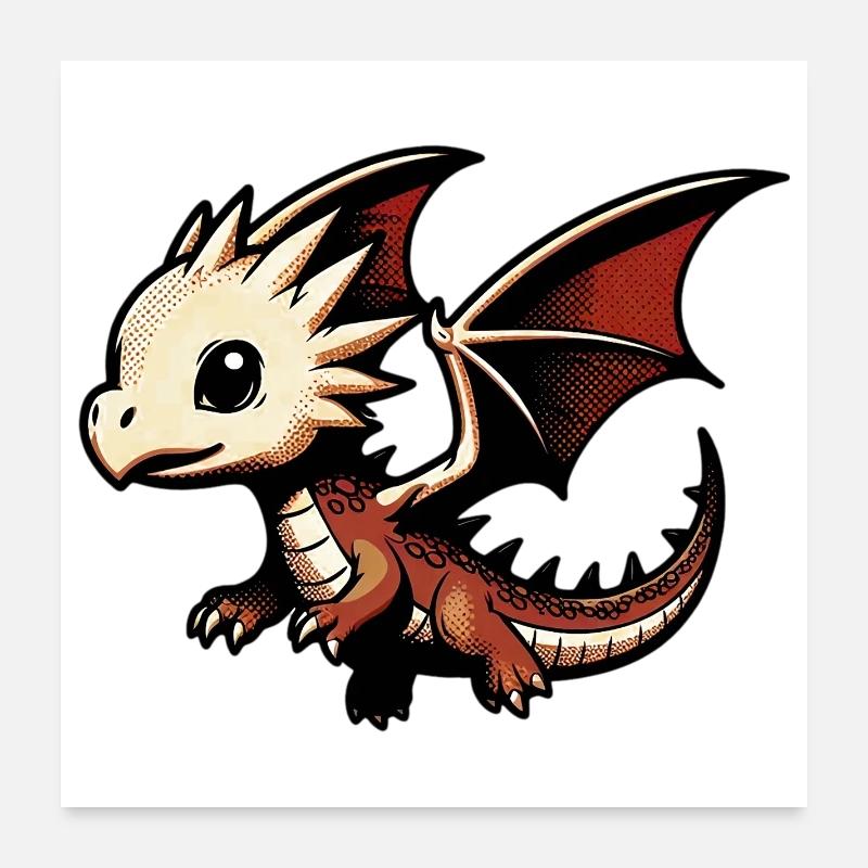 Dragon Poster 60 x 60 cm