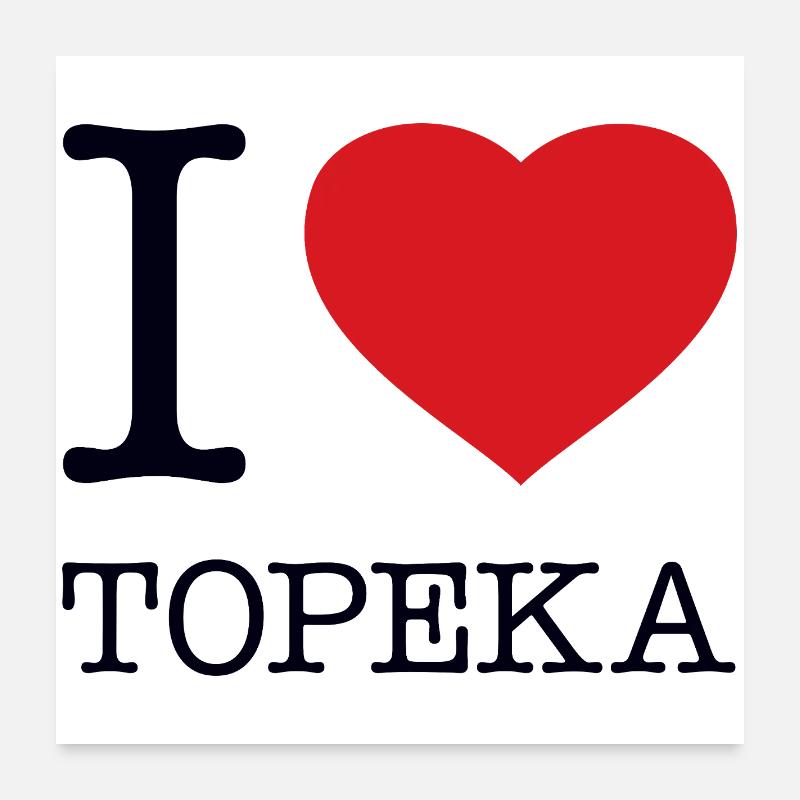 J’ADORE TOPEKA Poster 60 x 60 cm