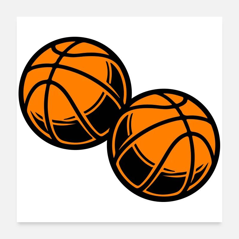 Basketball Symbol Team Poster 24" x 24" (60x60 cm)