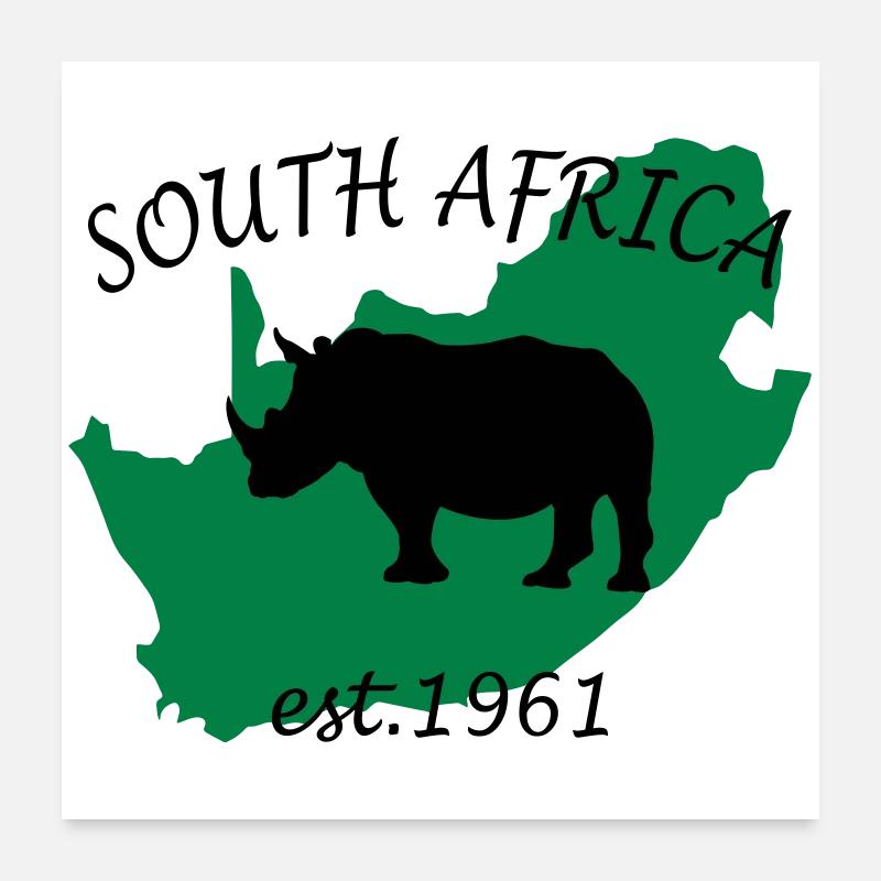 South Africa Design Poster 24" x 24" (60x60 cm)