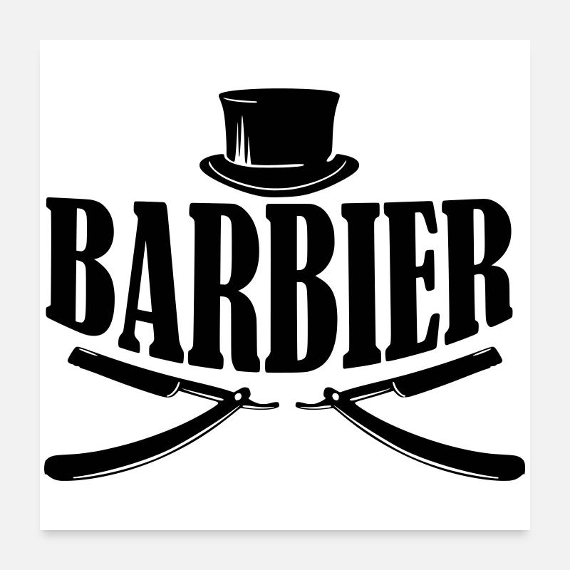 barber barbier shirt Poster 60x60 cm