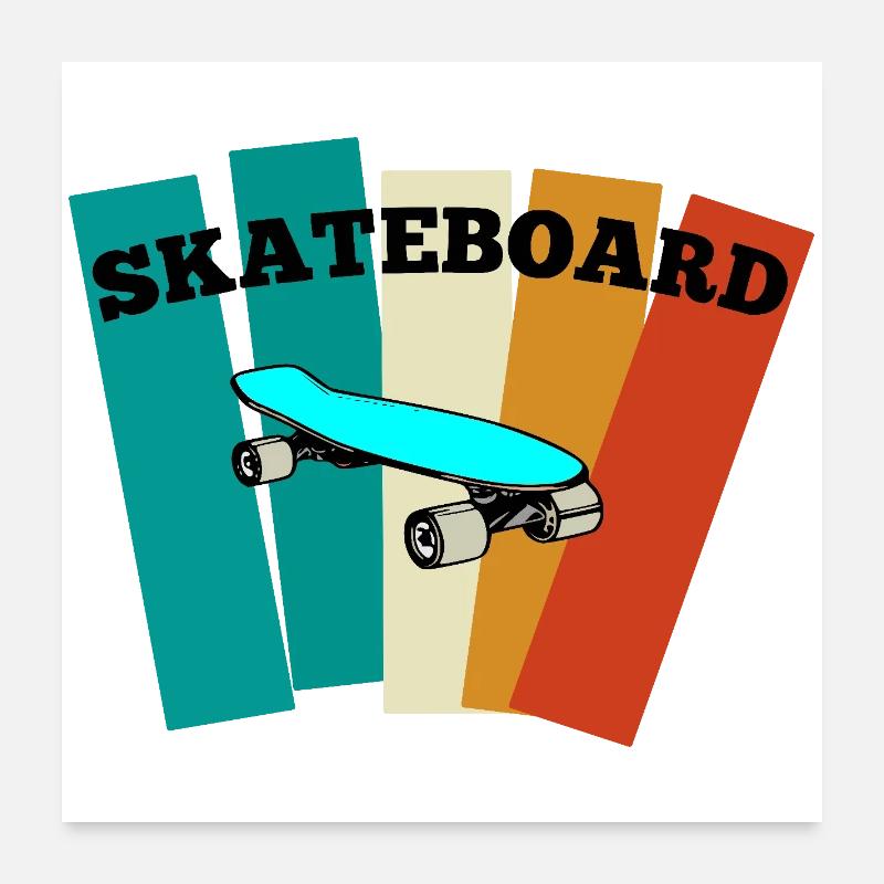 Skateboard Poster 24" x 24" (60x60 cm)