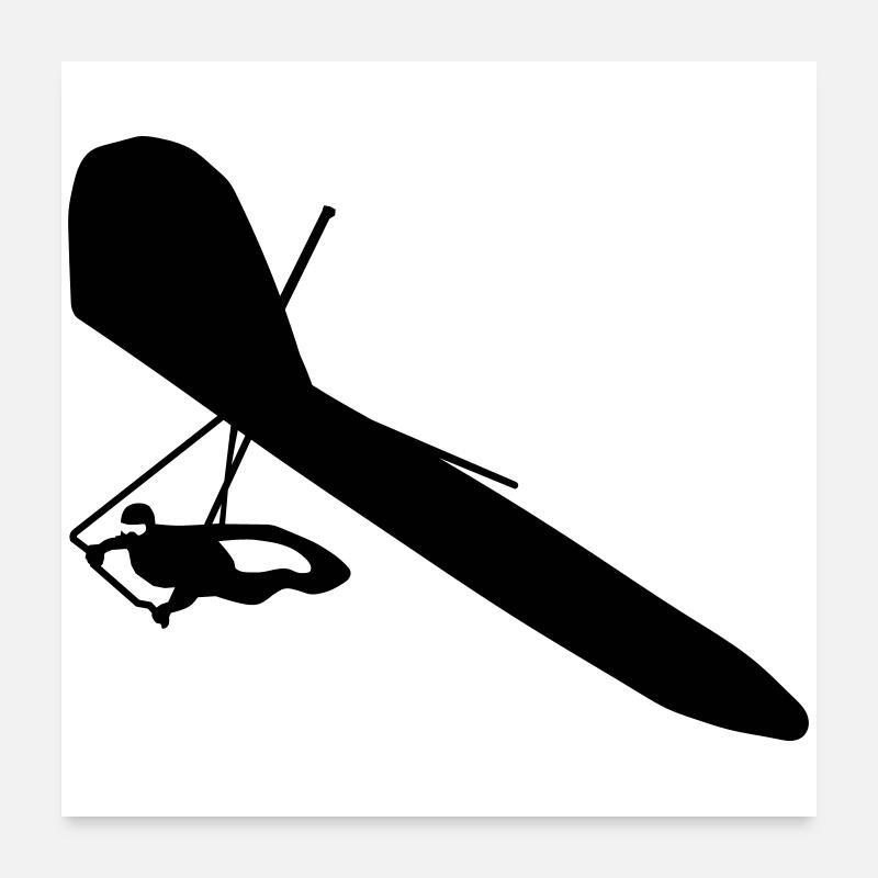 Hang-glider Poster 24" x 24" (60x60 cm)