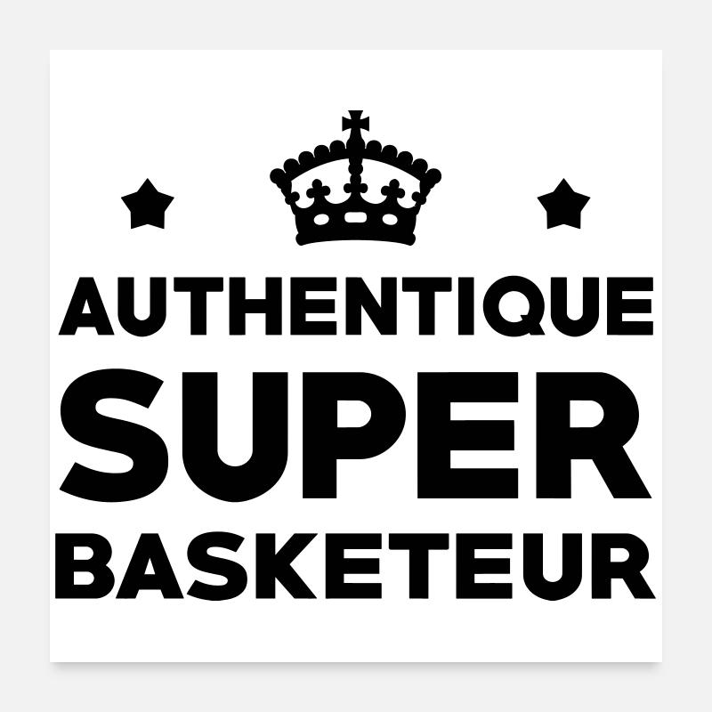 Super Basketteur - Basketball Poster 60 x 60 cm