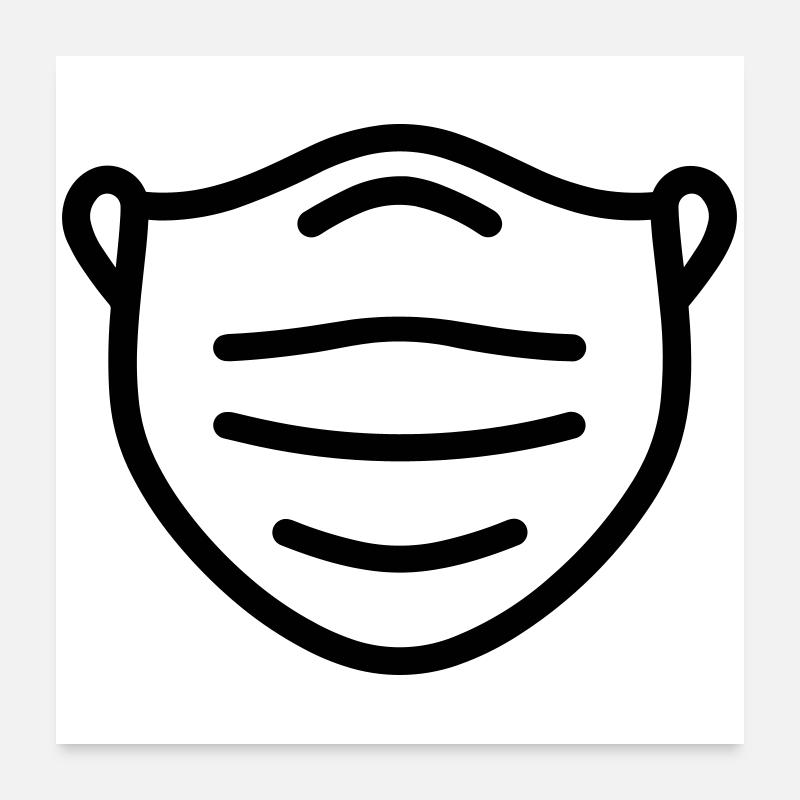 masque Poster 60 x 60 cm