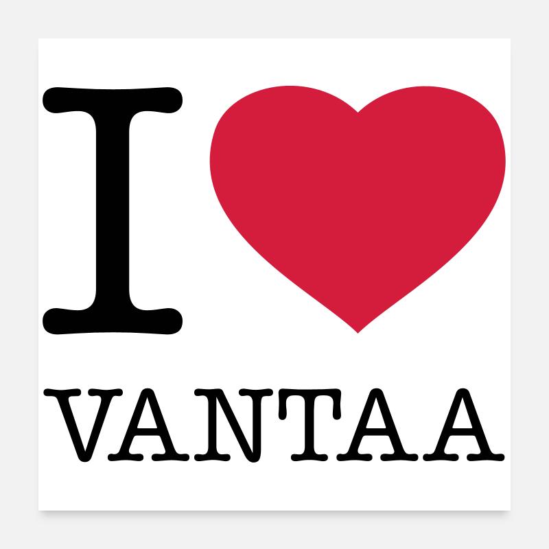 J’AIME VANTAA Finlande Poster 60 x 60 cm