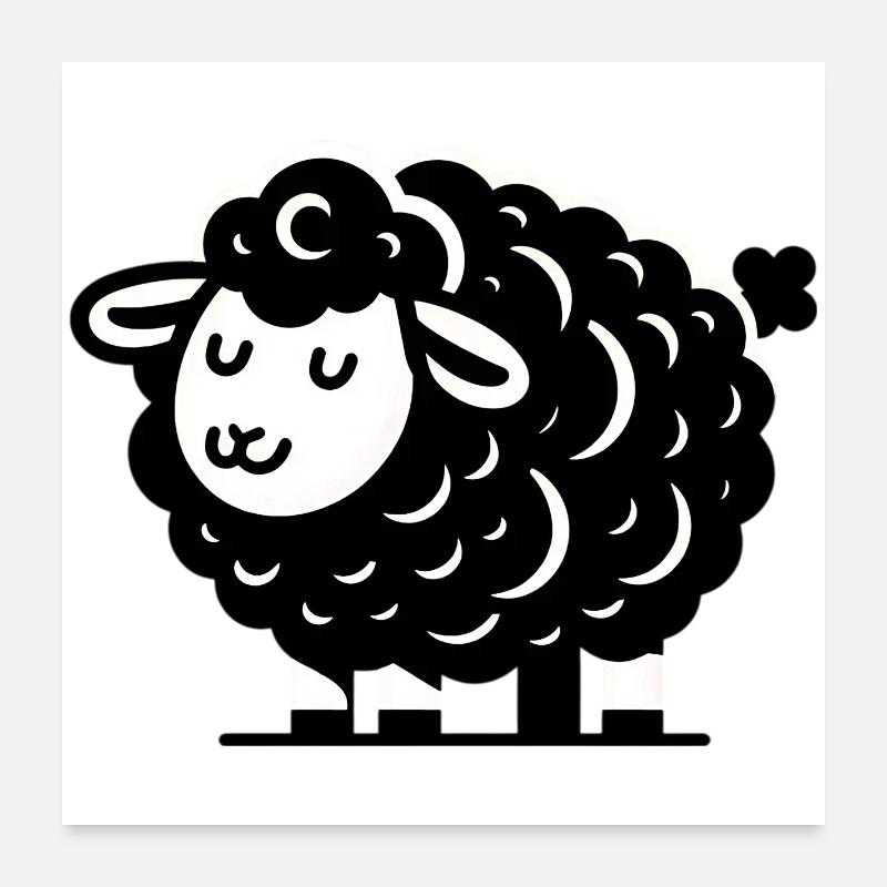 Black Sheep Poster 24" x 24" (60x60 cm)