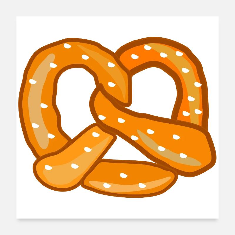 Bretzel Poster 60 x 60 cm