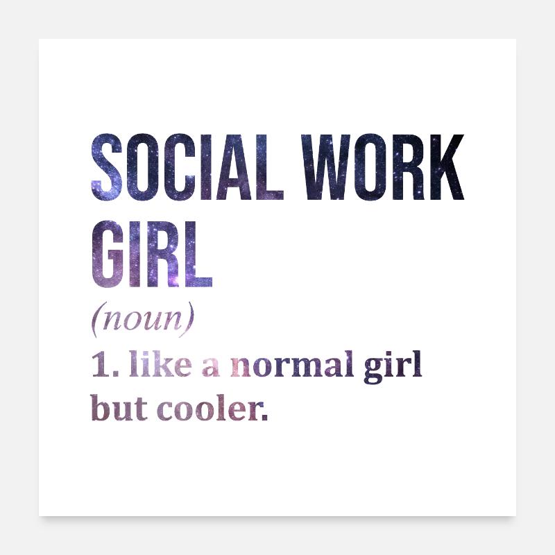 travail social Poster 60 x 60 cm