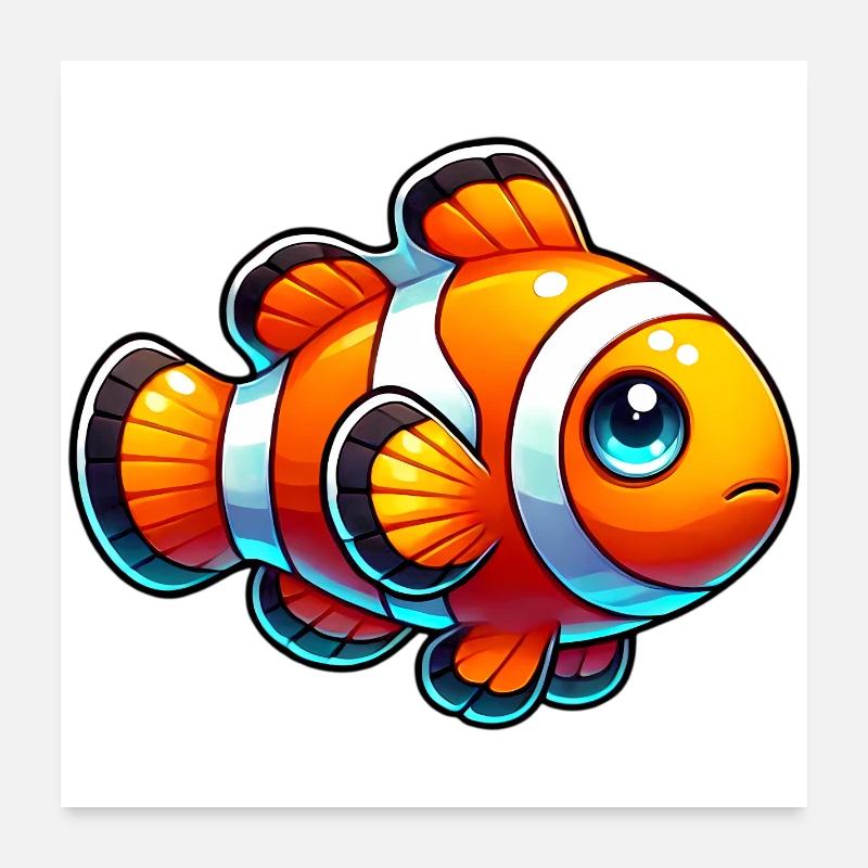 Clownfisch Poster 60x60 cm