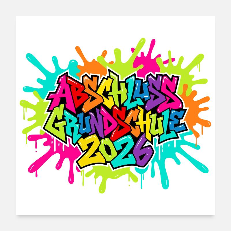 Primary school graduation 2026 Poster 24" x 24" (60x60 cm)