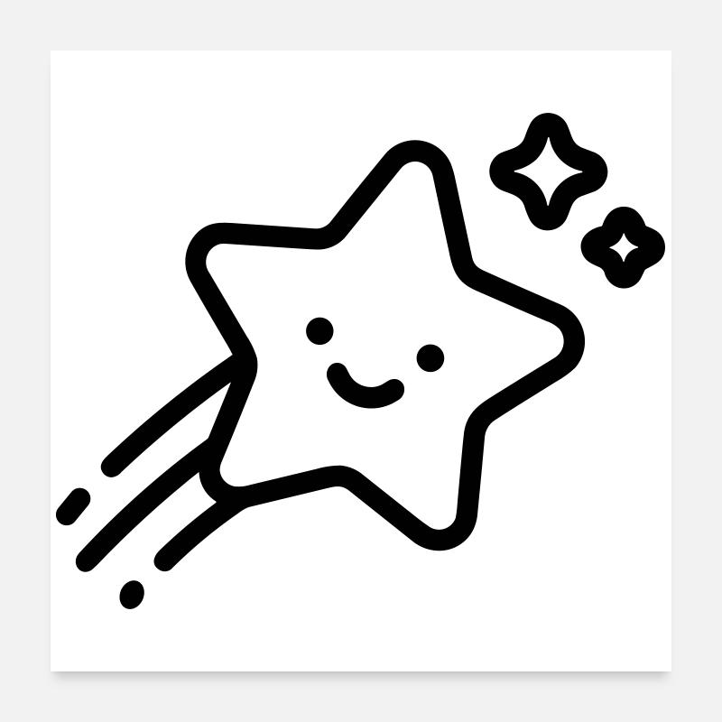 shooting star Poster 24" x 24" (60x60 cm)