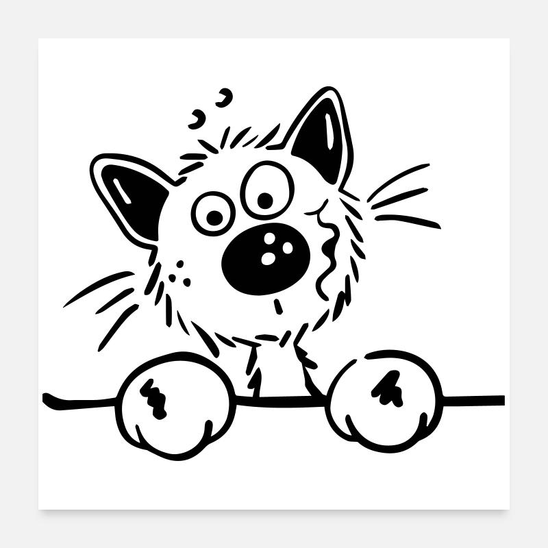 Mignon Chat Poster 60 x 60 cm