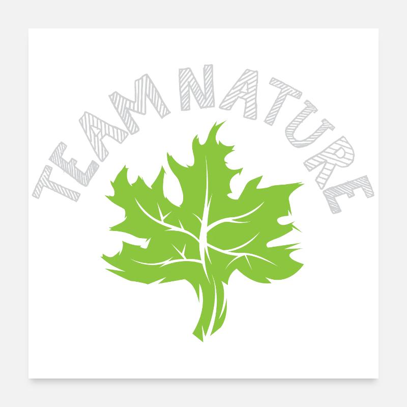 team nature Leaf Green Symbol Logo icon Forest Tree Poster 24" x 24" (60x60 cm)