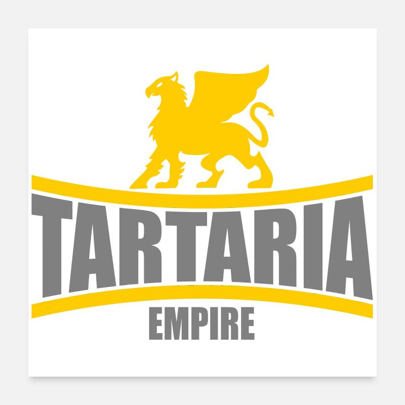 Empire de Tartarie | Couleurs modifiables Poster 60 x 60 cm