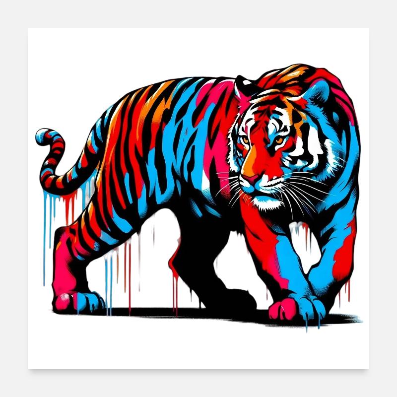 Tiger Poster 60x60 cm