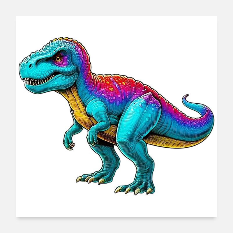 Dinosaurier Poster 60x60 cm