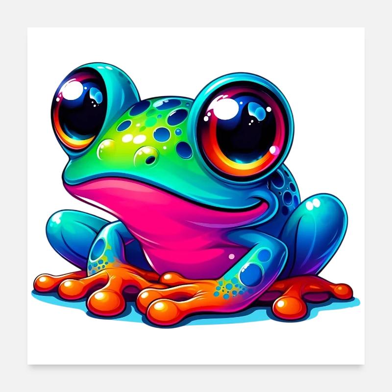 Frosch Poster 60x60 cm