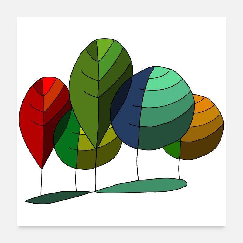 Baum Poster 60x60 cm