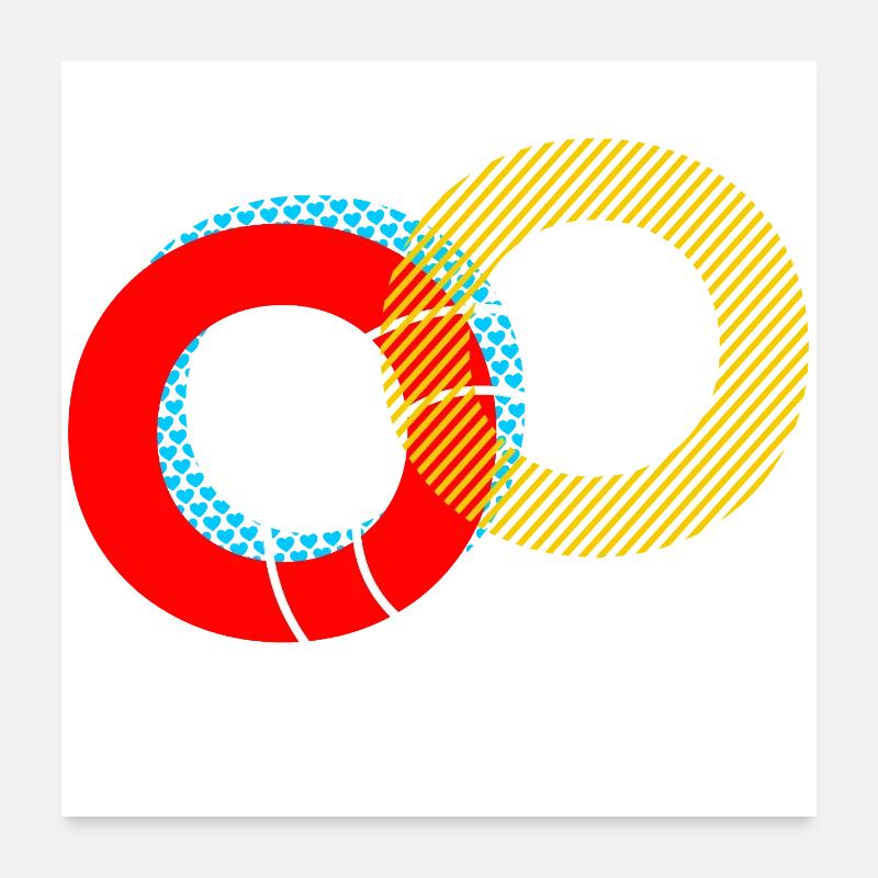 o Conception de lettrage Poster 60 x 60 cm